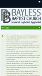 Mobile Screenshot of baylessbaptist.org
